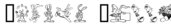Easter Bunny font preview